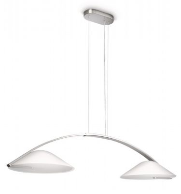 svítidlo PHILIPS  Bow závěsné 2x20W E27 matný chrom