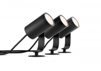 svítidlo PHILIPS HUE Lily spike black 3x8W SELV