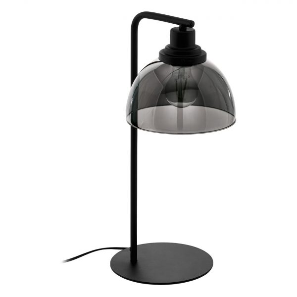 svítidlo EGLO  BELESER stolní lampa 60W/E27 kouřová černá