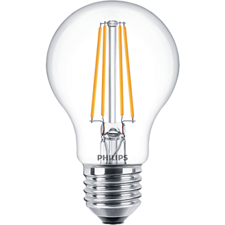 žárovka LED 7W/E27 /eq. 60W/ 2700K filament A60 PHILIPS