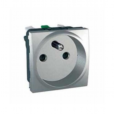 zásuvka UNICA Top komplet  Aluminium
