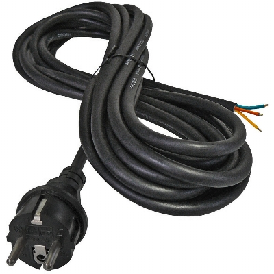 Flexo šňůra - 5m, černá, 3x2,5mm²