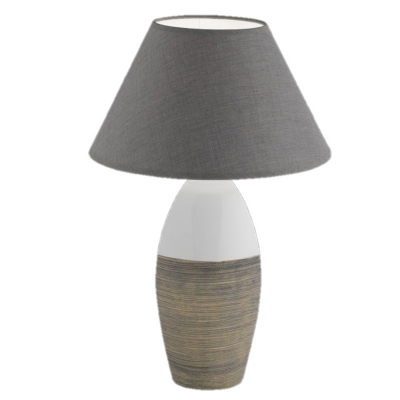 svítidlo HONSEL 56185 stolní lampa 40W/E14 šedá/hnědá