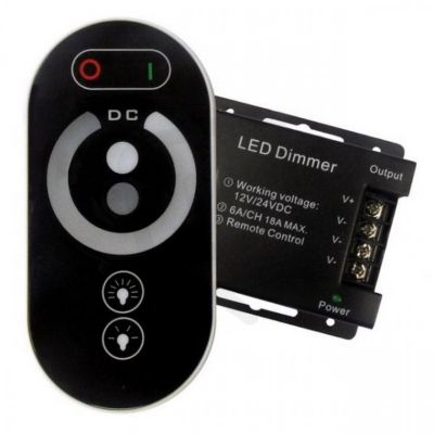 LED ovladač jasu RF radiové dotykový 216W/12V