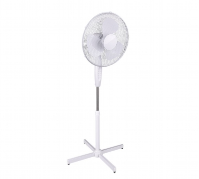 stojanový otočný ventilátor bergen - nastavitelný, bílý