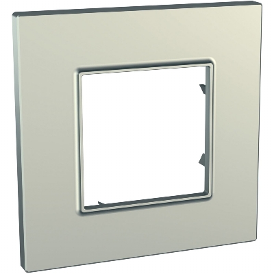 rámeček UNICA Quadro Metallized jednonásobný Titanium