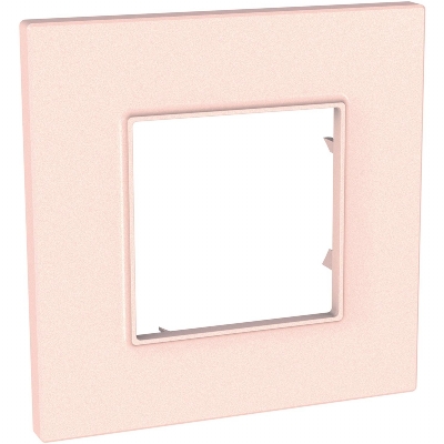 rámeček UNICA Quadro Pearl jednonásobný Salmon