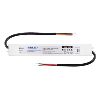 LED napájecí zdroj 12V DC  30W hliník IP67 SCH